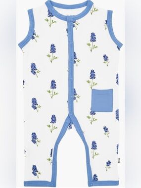 NEW Kyte Baby Bluebonnet Romper